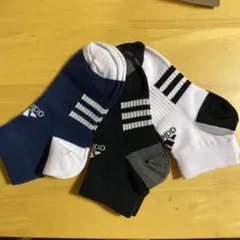 新品　未使用　アディダス　キッズ　靴下　ソックス　3足組