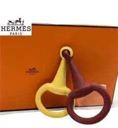 HERMES エルメス　犬用　おもちゃ　TOY 馬具　デザイン　レッド　イエロー