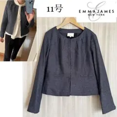 美品！EMMA JAMESツイードフォーマルジャケット11号