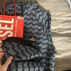 DIESEL ナイロンジャケット ブラック/グレー