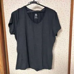 アールビーエックス 半袖 Ｖネック Ｔシャツ 杢柄 M 墨 灰色