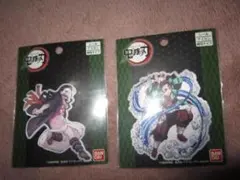 鬼滅の刃 竈門禰豆子 炭治郎 ワッペン シール アイロン両用タイプ 2枚セット