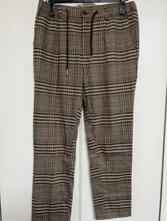 SUGGESTIONチェックスラックスパンツ