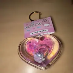 んぽちゃむ ドームキーホルダー（ピンク）　オイルキーホルダー　ストラップ　ハート