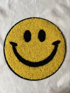 スマイル　ニコちゃん　ワッペン刺繍