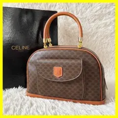 CELINE セリーヌ　マカダム　ハンドバッグ　ブラゾン　オールドセリーヌ