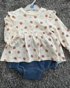 miffy selection いちご　ウサギ　80 セットアップ　ミッフィー