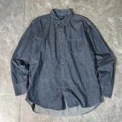 90s【old uniqlo】紺タグ/旧タグ/デニムシャツ/XL/ヴィンテージ