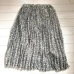 global work レオパード柄ロングスカート XXL