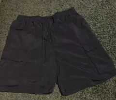 GU ブラック カーゴショートパンツ M