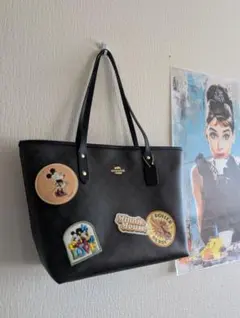 COACHコーチ×ディズニー シグネチャー PVC トートバッグ 美品