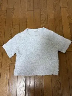 BLUE PALANG ライトブルー　半袖ニット