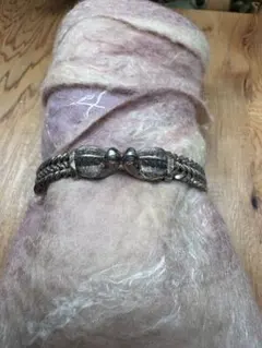 シルバー ツイストデザイン ブレスレット