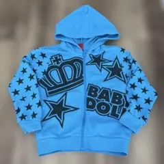 BABY DOLL ブルー パーカー 120