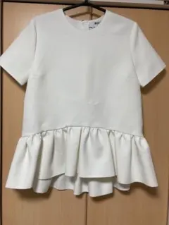 美品✨マックスマーラ シフォン フリル Tシャツ カットソー グレー
