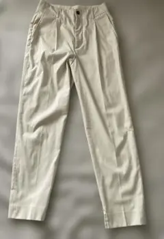 green label relaxing リネン風クロップドパンツ