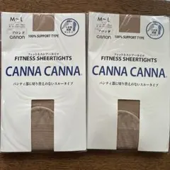 CARON CANNA CANNA フィットネスシアータイツ M-Lブロンド２足