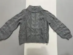 Chico グレー ケーブル編み 長袖セーター Fサイズ