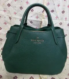 kate spade ケイトスペード トートバッグ 2wa グリーン ロゴ自立型 