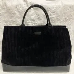 モンテネグロ 黒 ブラック コーデュロイ バッグ ビジネス A4カジュアル