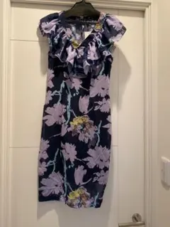 韓国　オルチャンワンピ　セクシー花柄　デート服