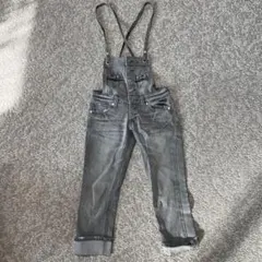 セシルマクビー　ダメージデニムサロペット