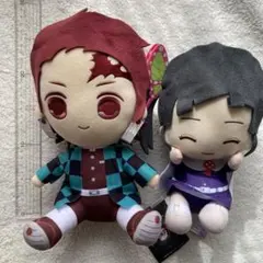 鬼滅の刃 ぬいぐるみ 2体セット　炭治郎　栗花落かかなお