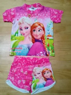 まっすん様専用　アナと雪の女王 水着セット　 ピンク　10歳用