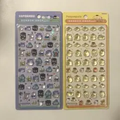 国内正規品　ボンボンドロップシールmini 2種　はぴだんぶい　ポムポムプリン