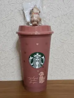 スターバックスバレンタイン2026リユーザブルカップとキャップ