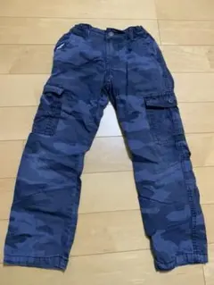 GAP KIDS カーゴパンツ カモフラ柄 ブルー　120cm