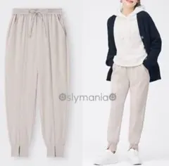 美品 GU ジーユー センターシームジョガーパンツQ S