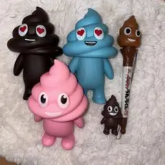 うんちくん フィギュア マスコット 5点セットのサムネイル