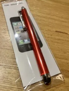 高感度タッチペン 赤 スマホ対応