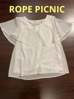 ロペピクニック　ブラウス　シースルー　ホワイト　38 M