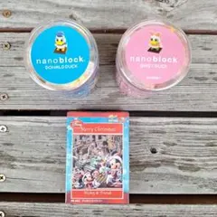 ナノブロック　ドナルド&デイジー　ディズニーとプチジグソーパズル