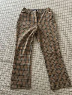 BURBERRY ノバチェック パンツ 38 ベージュストレッチ