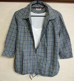 PERSON'S 1976　チェック柄七分袖トップスのサムネイル