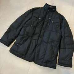 未使用級 インターメッツォ　ダウンジャケット　L フード付き ダウンコート　黒