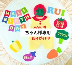 【ちゃん様専用】キューピーハーフバースデーロンパース