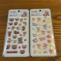 トムとジェリー　ぷくぷくシール　２枚