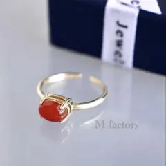 ✧冬のヴィンテージ・レッド✧天然石✧レッドアゲート✧フリーサイズ