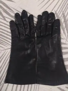 レザー製黒長手袋