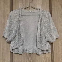【美品】23区APPLAUDIR レース編み　ボレロ　半袖　結婚式　ドレス