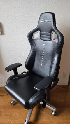 noblechairs ゲーミングチェア 座面オレンジ背面黒 - メルカリ