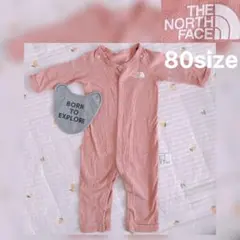 【葉っぱ様専用】THE NORTH FACE ピンクロンパース 80サイズ