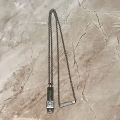 Y2K archive Diesel Big D Bar Necklace 平成のサムネイル