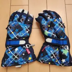 星柄 防水グローブ　雪遊び　スキー　スノボー　120　5～6才