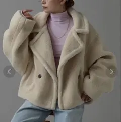 r. ピーコート　ボア　美品　ジャケット　アールドット