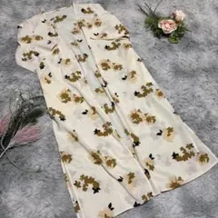 MURUA 花柄ロング丈ワンピース　フラワー柄　Fのサムネイル